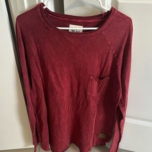 MENS TRIBE KELLEY MAROON LONG SLEEVE